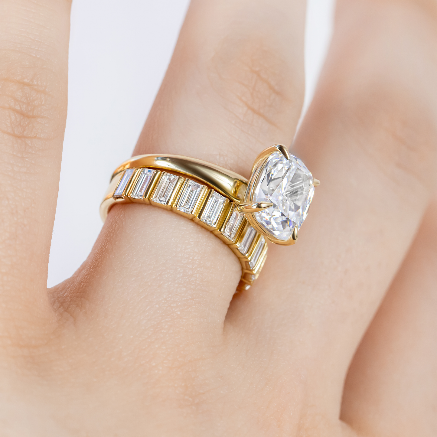 0.37 CT Round Full Eternity Lab Grown Diamond Wedding Band