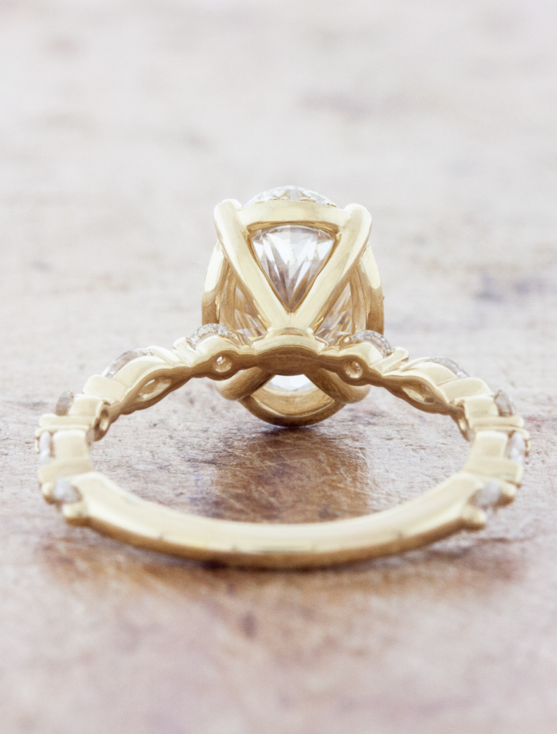 2 CT Round Three Stones Lab Grown Diamond Engagement Ring