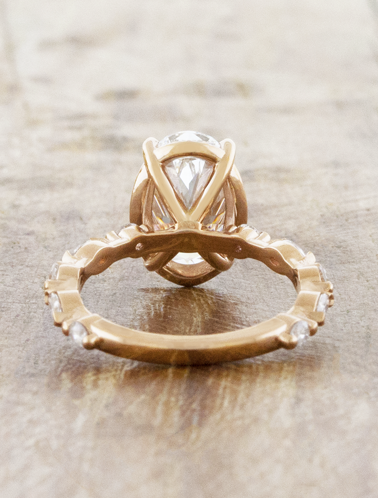 2 CT Round Three Stones Lab Grown Diamond Engagement Ring
