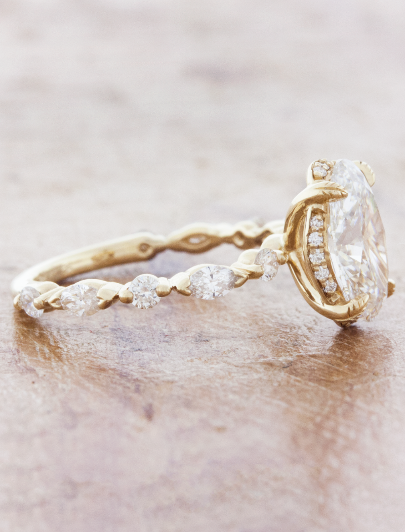 2 CT Round Three Stones Lab Grown Diamond Engagement Ring