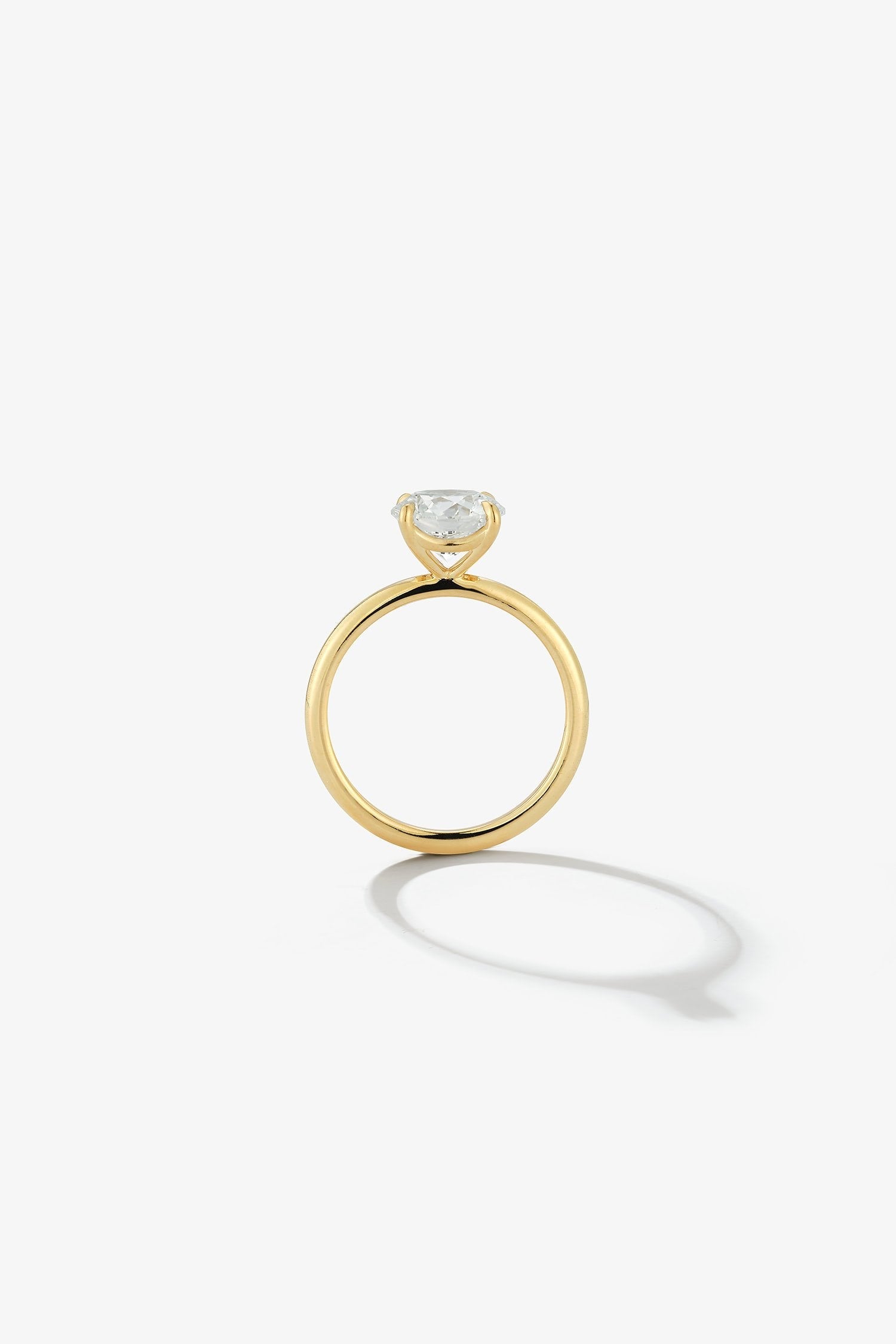 2 CT Round Three Stones Lab Grown Diamond Engagement Ring
