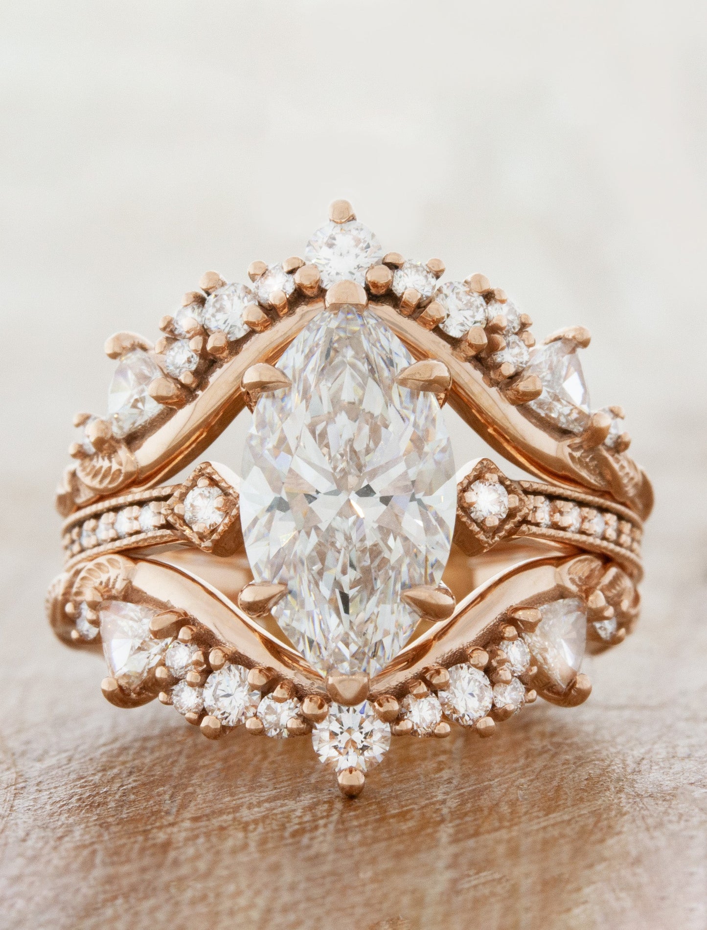 2 CT Round Three Stones Lab Grown Diamond Engagement Ring