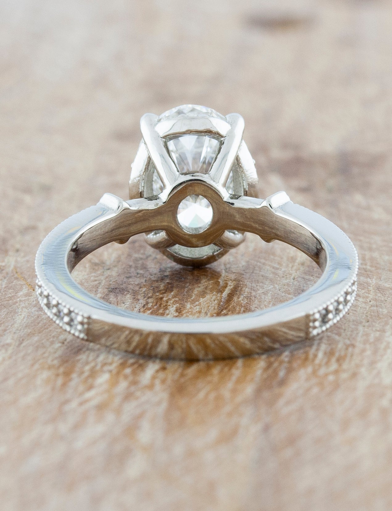 2 CT Round Three Stones Lab Grown Diamond Engagement Ring