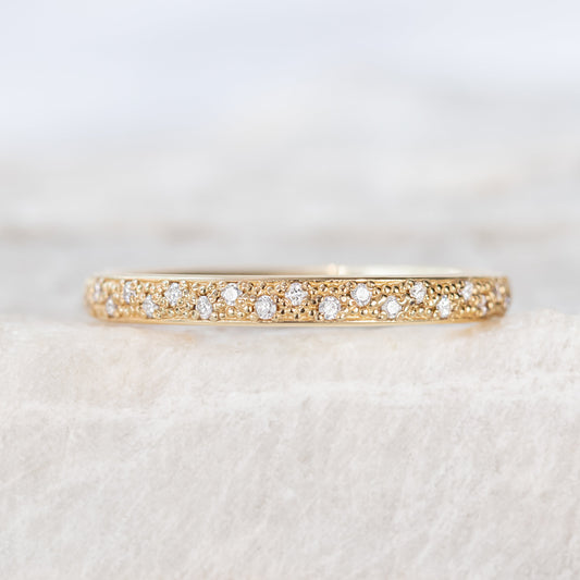 0.37 CT Round Full Eternity Lab Grown Diamond Wedding Band