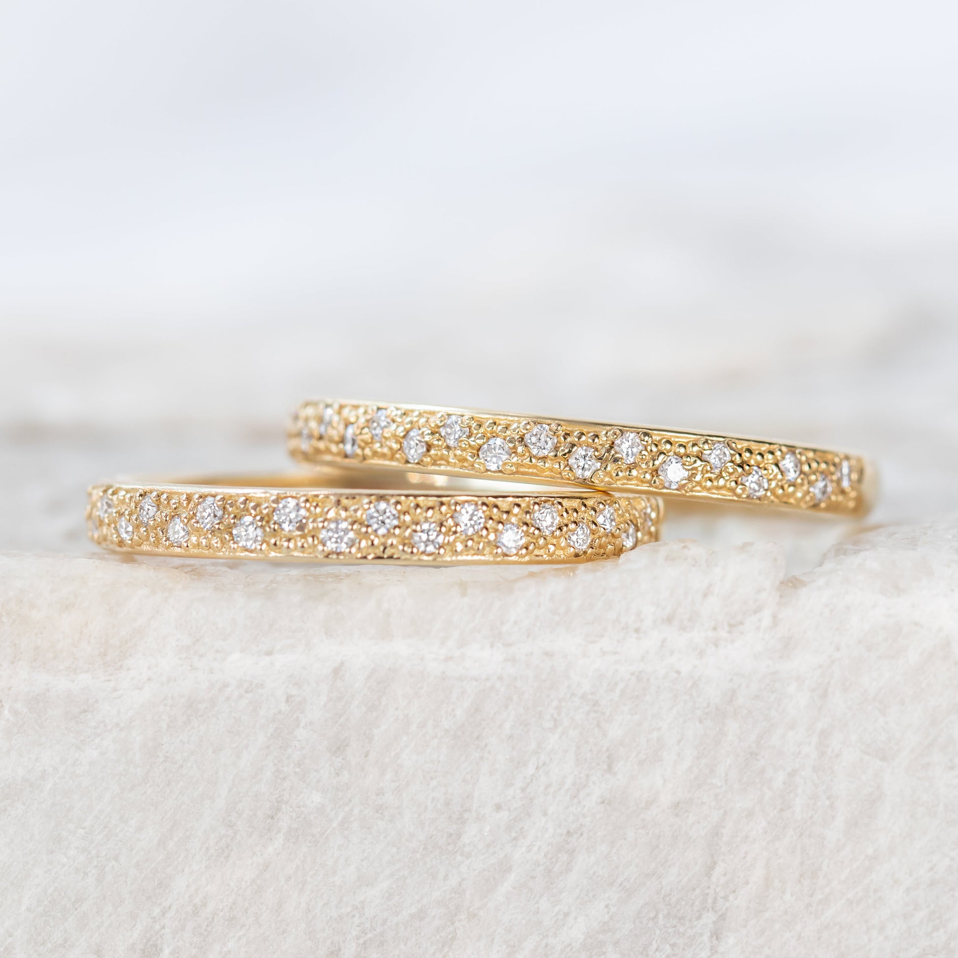 0.37 CT Round Full Eternity Lab Grown Diamond Wedding Band