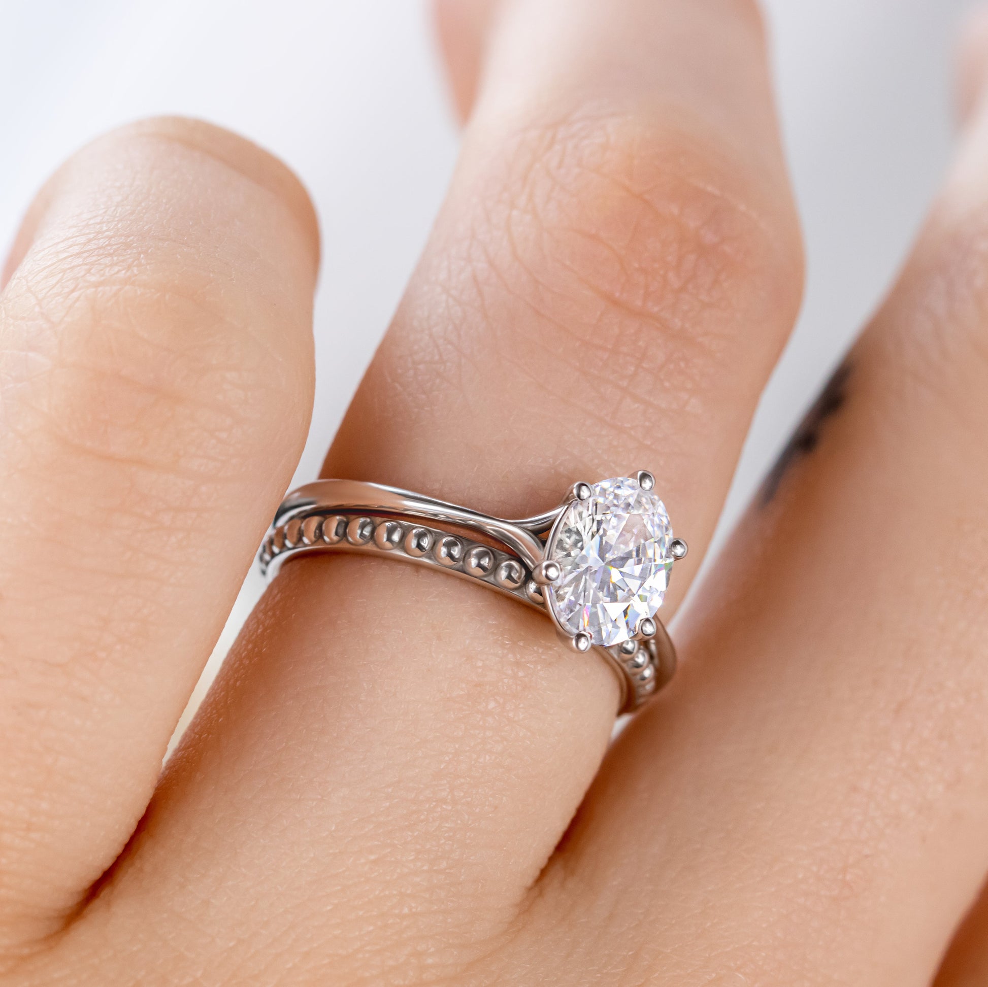 0.37 CT Round Full Eternity Lab Grown Diamond Wedding Band