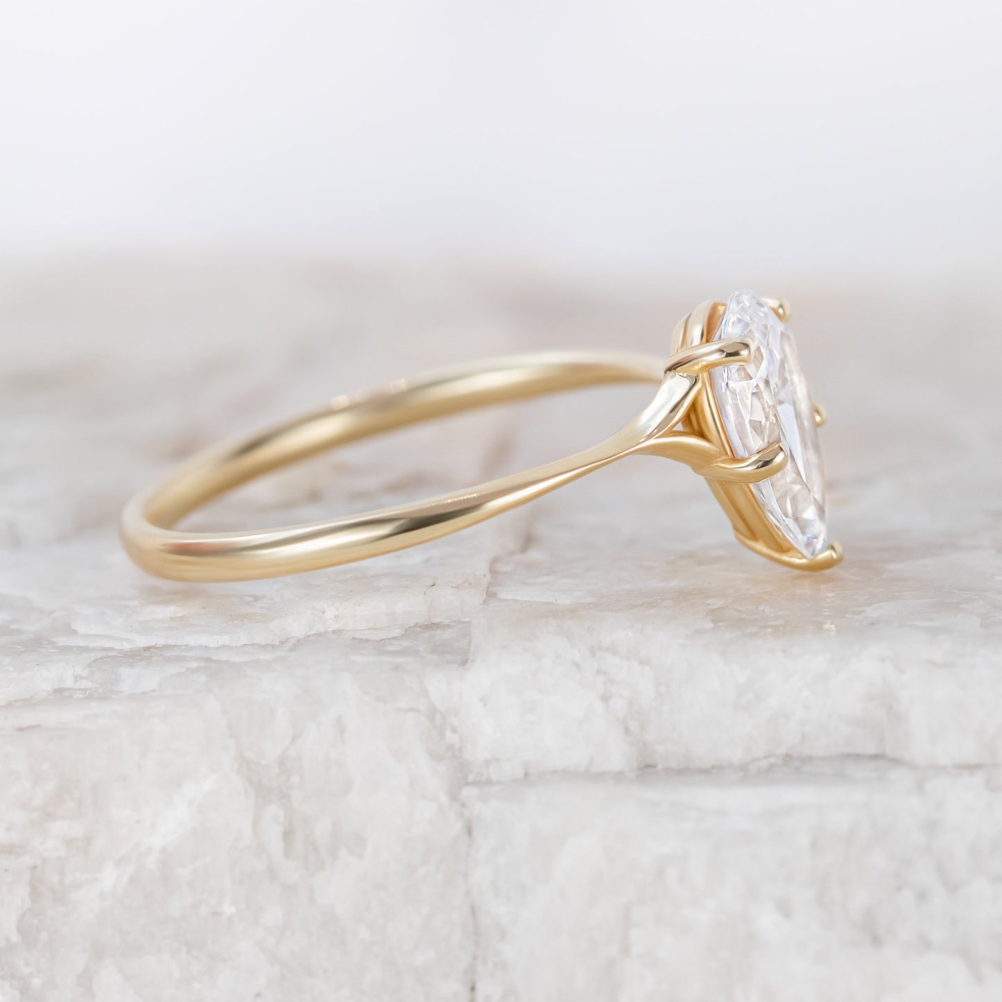 2 CT Round Three Stones Lab Grown Diamond Engagement Ring