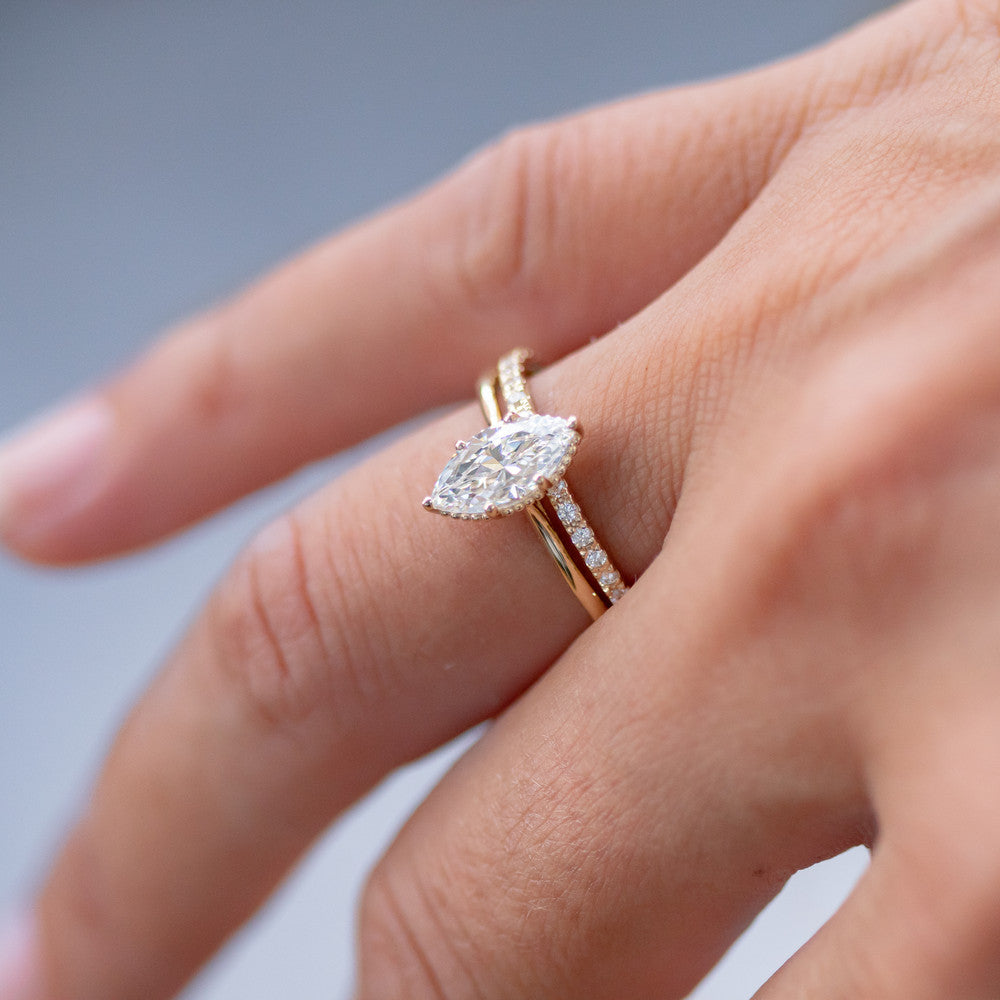 0.37 CT Round Full Eternity Lab Grown Diamond Wedding Band