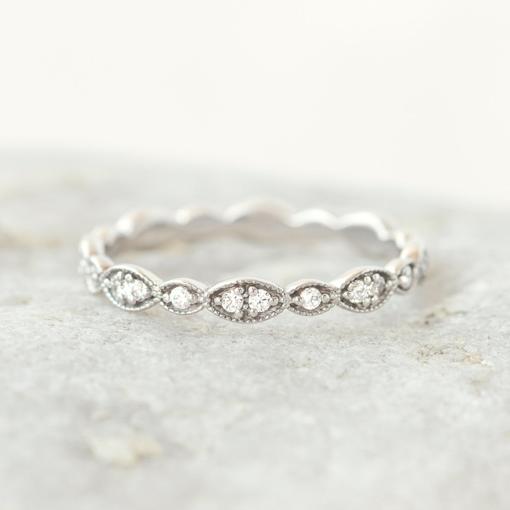 0.37 CT Round Full Eternity Lab Grown Diamond Wedding Band