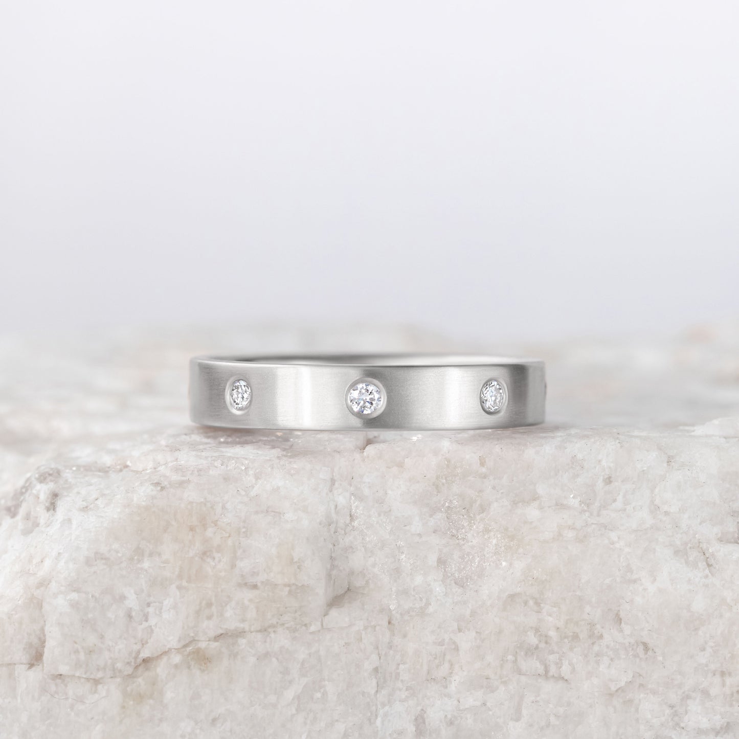 0.37 CT Round Full Eternity Lab Grown Diamond Wedding Band