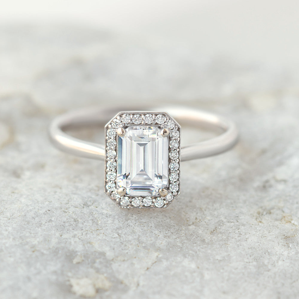 2 CT Round Three Stones Lab Grown Diamond Engagement Ring