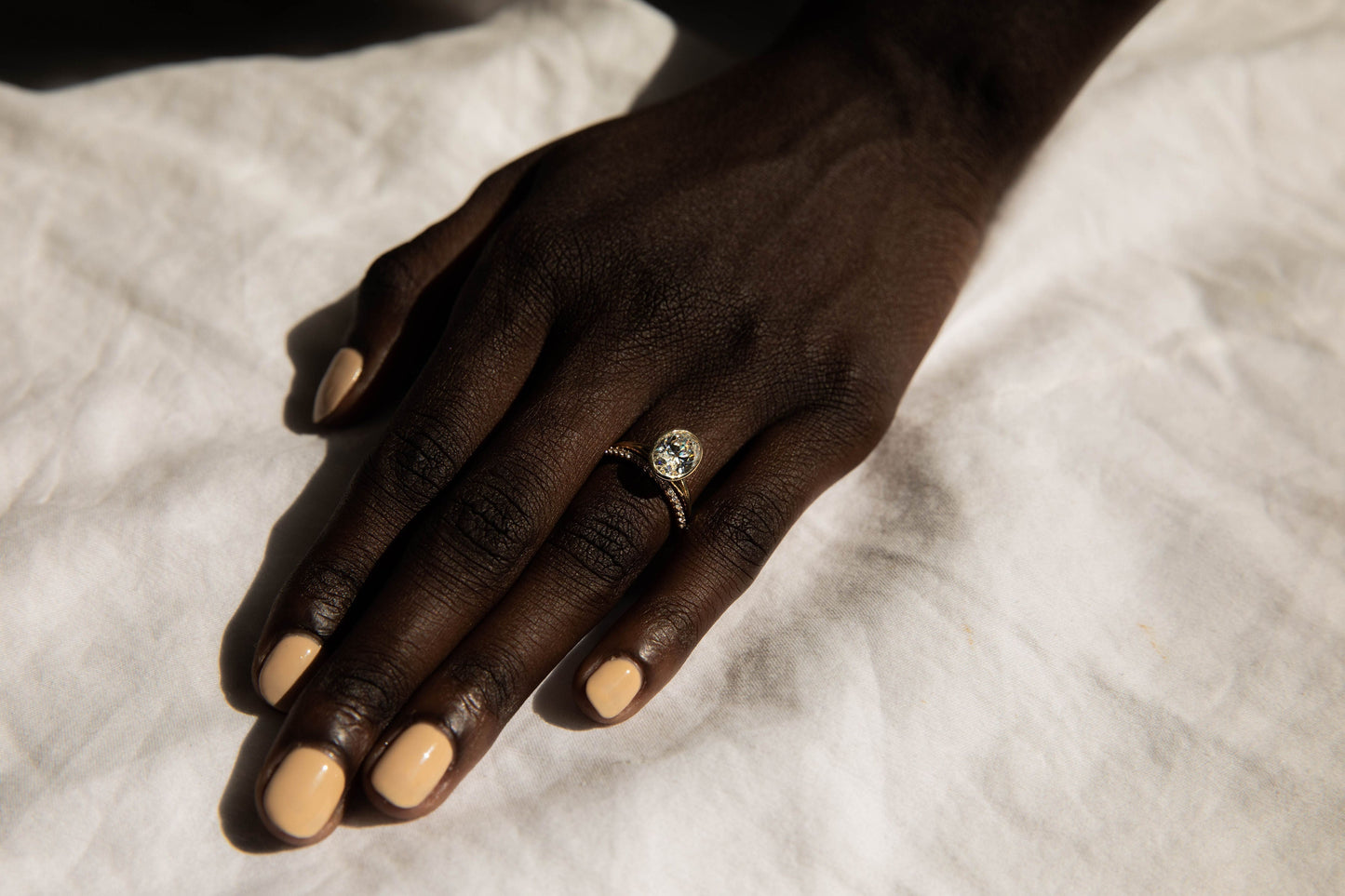 2 CT Round Three Stones Lab Grown Diamond Engagement Ring