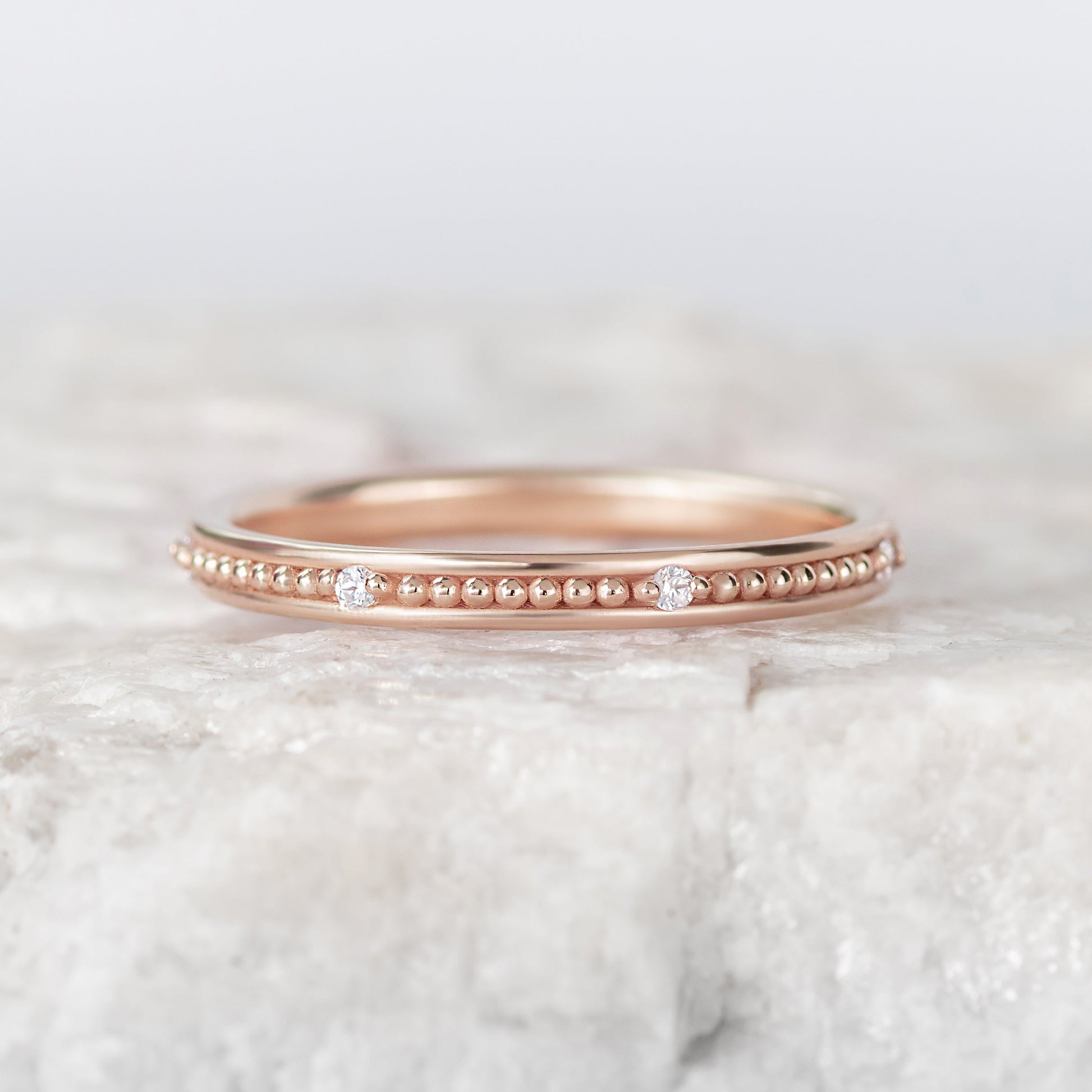 0.37 CT Round Full Eternity Lab Grown Diamond Wedding Band