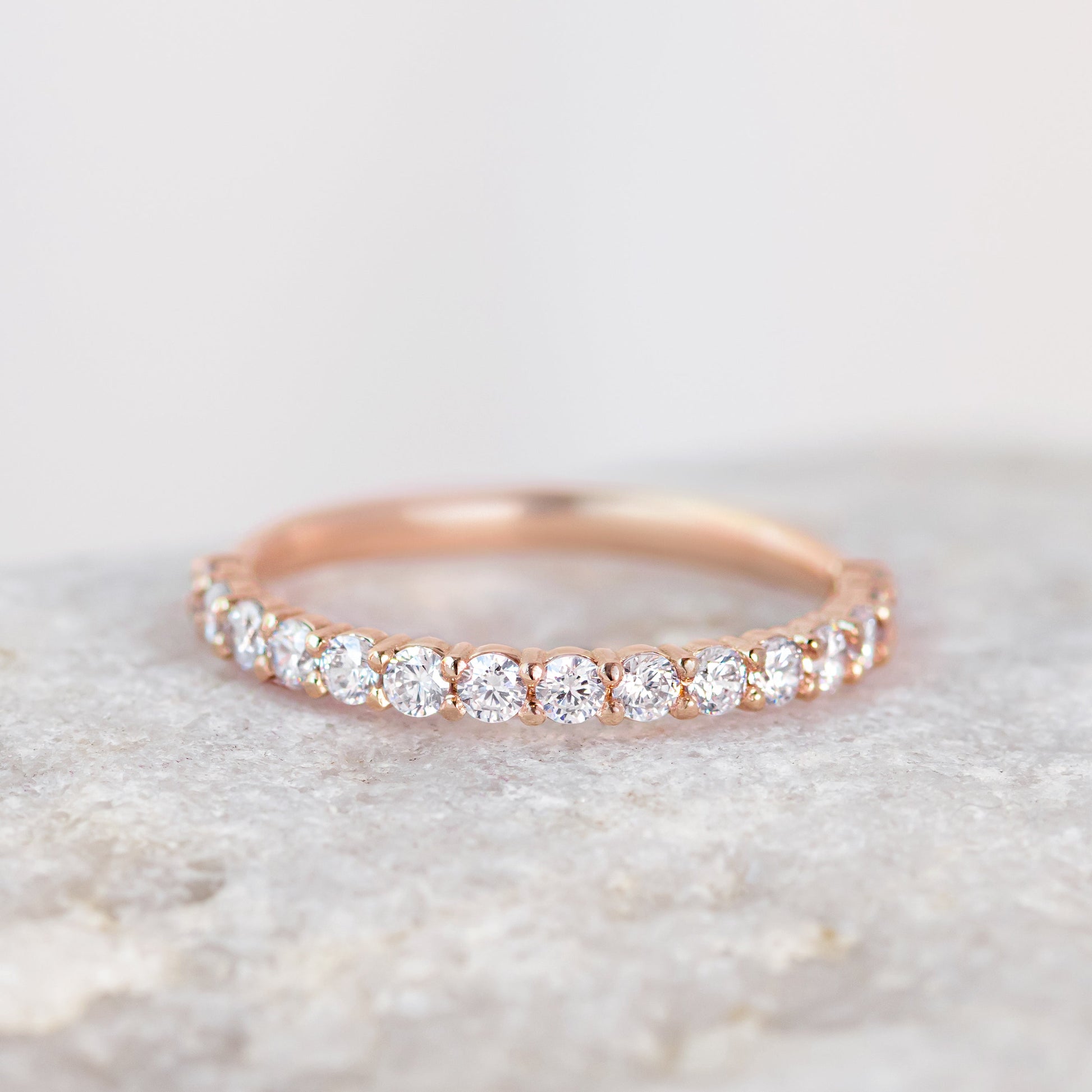 0.37 CT Round Full Eternity Lab Grown Diamond Wedding Band