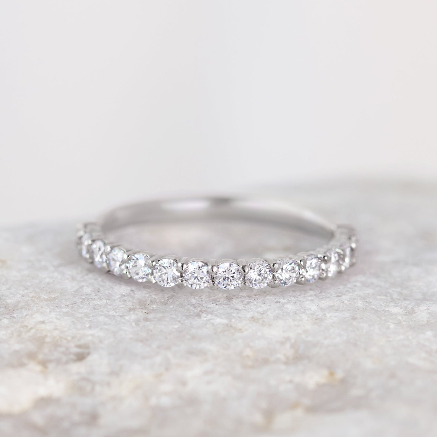 0.37 CT Round Full Eternity Lab Grown Diamond Wedding Band