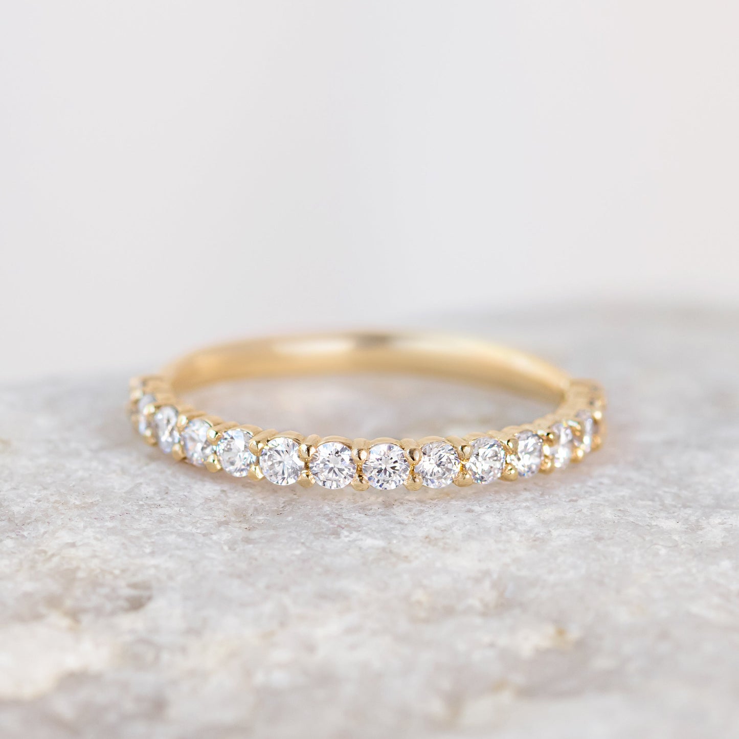 0.37 CT Round Full Eternity Lab Grown Diamond Wedding Band