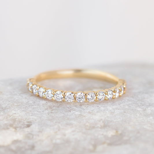 0.37 CT Round Full Eternity Lab Grown Diamond Wedding Band