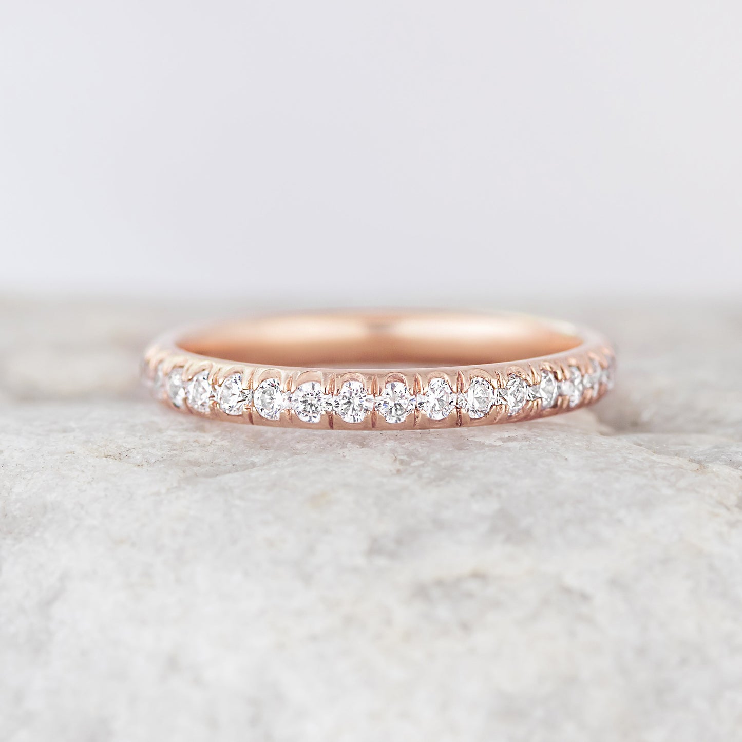 0.37 CT Round Full Eternity Lab Grown Diamond Wedding Band