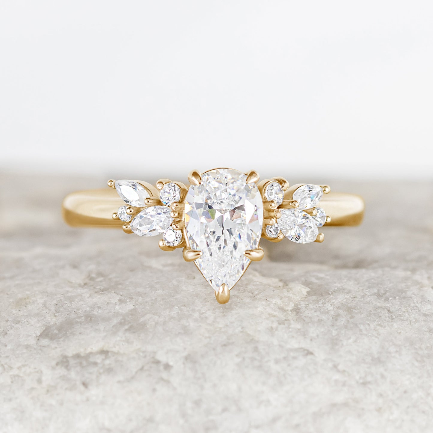 2 CT Round Three Stones Lab Grown Diamond Engagement Ring