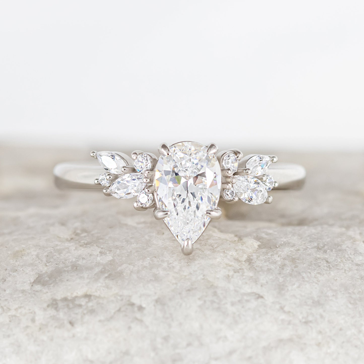 2 CT Round Three Stones Lab Grown Diamond Engagement Ring