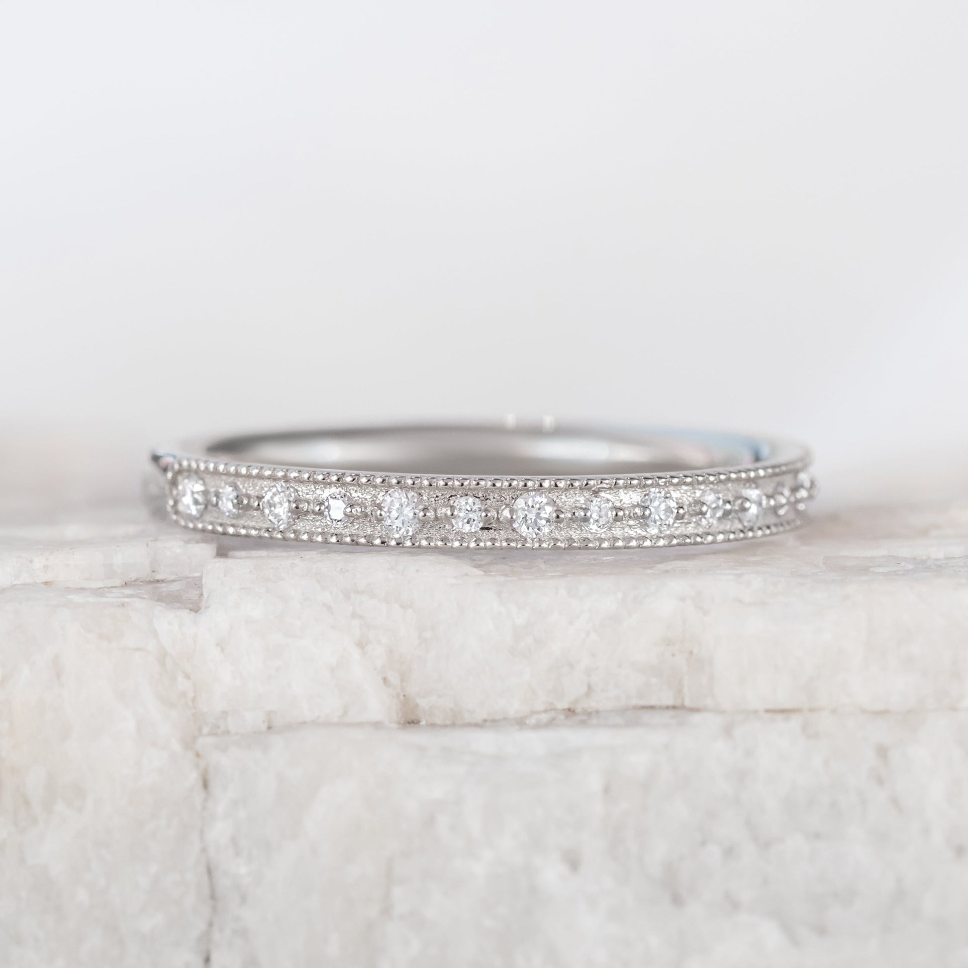 0.37 CT Round Full Eternity Lab Grown Diamond Wedding Band