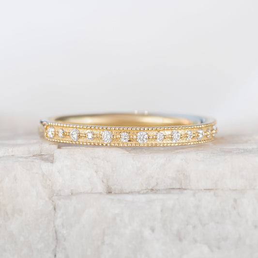 0.37 CT Round Full Eternity Lab Grown Diamond Wedding Band