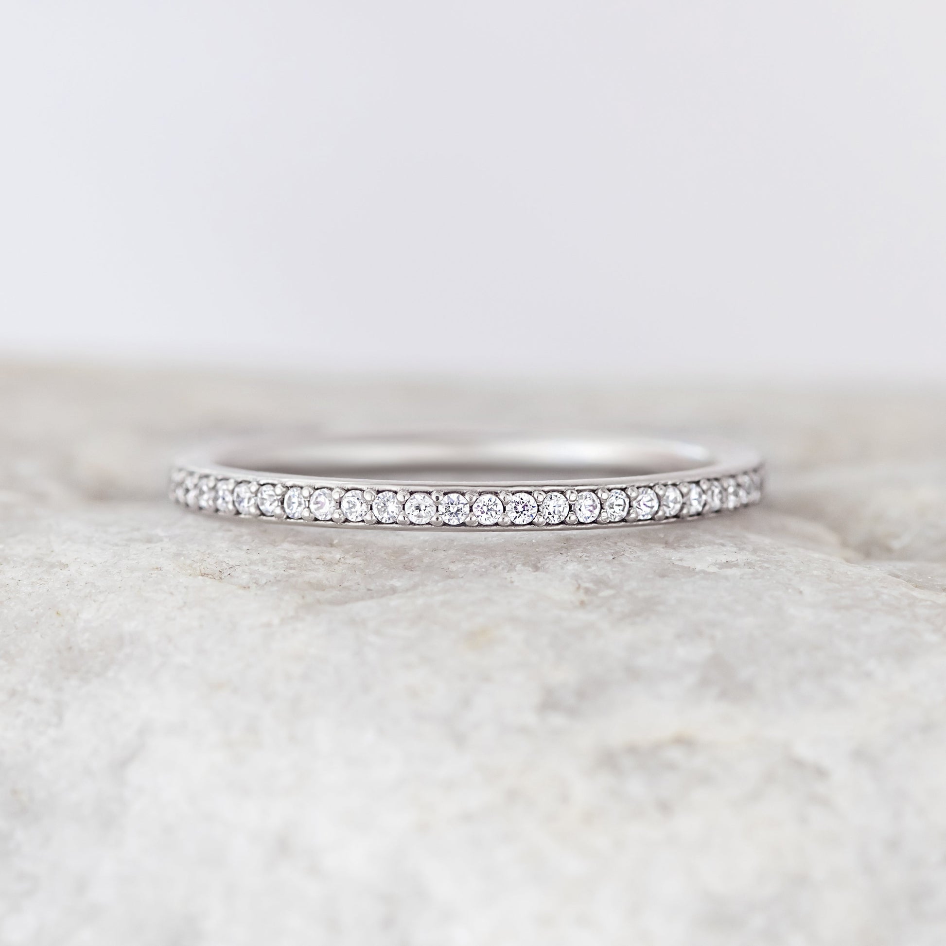 0.37 CT Round Full Eternity Lab Grown Diamond Wedding Band
