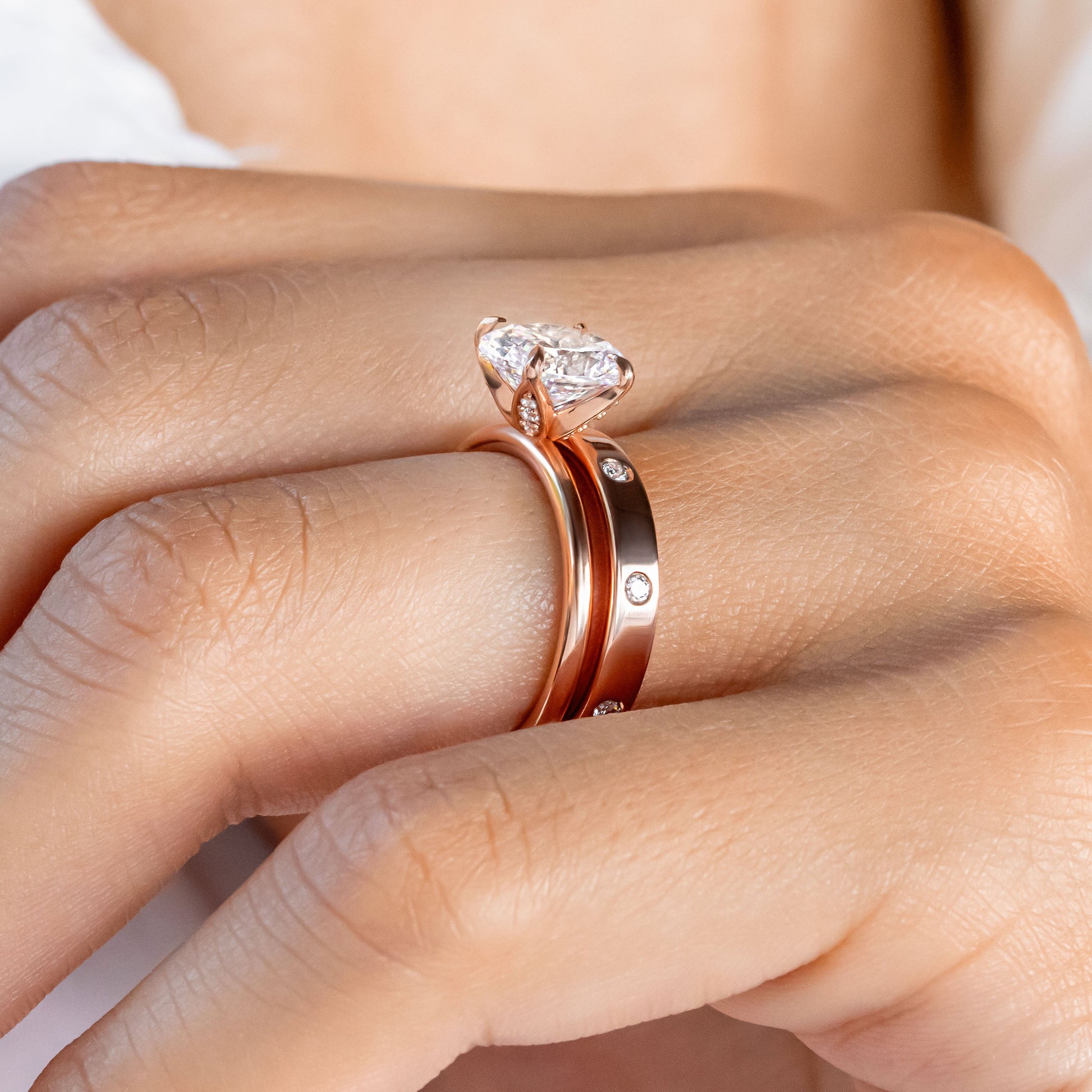 0.37 CT Round Full Eternity Lab Grown Diamond Wedding Band