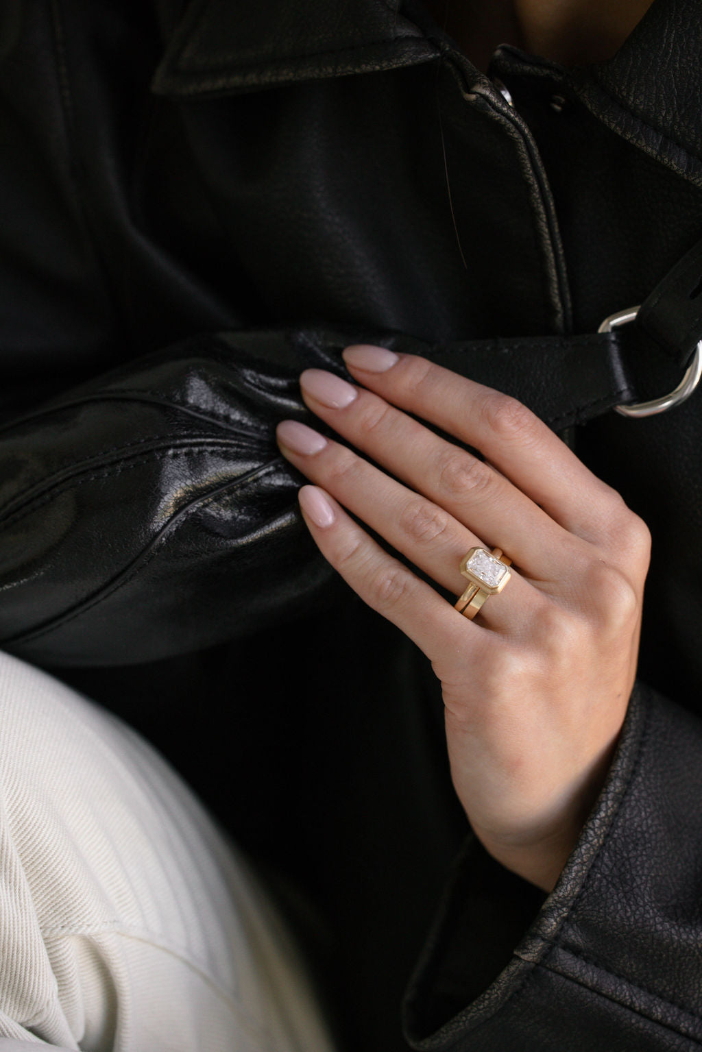 2 CT Round Three Stones Lab Grown Diamond Engagement Ring