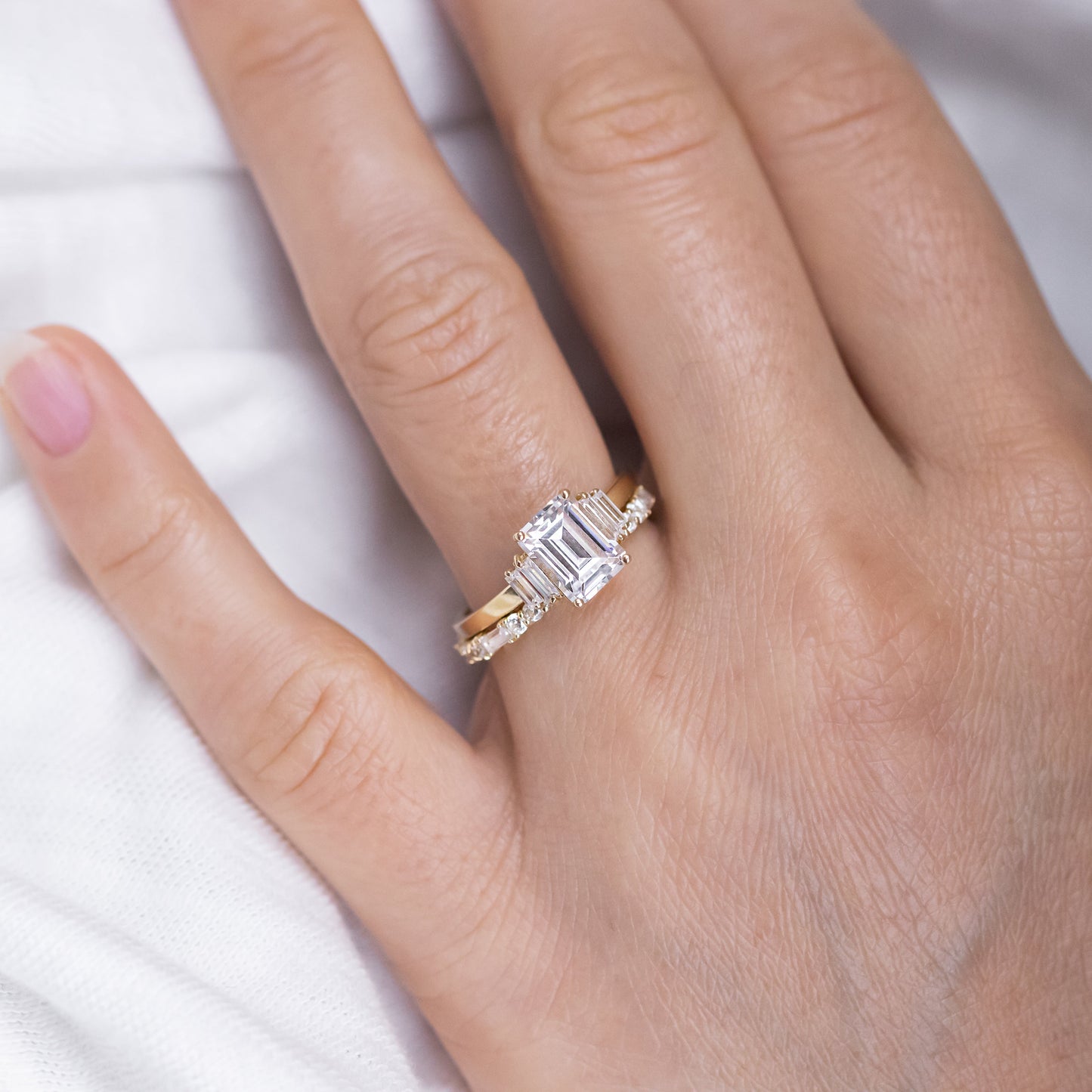 0.37 CT Round Full Eternity Lab Grown Diamond Wedding Band