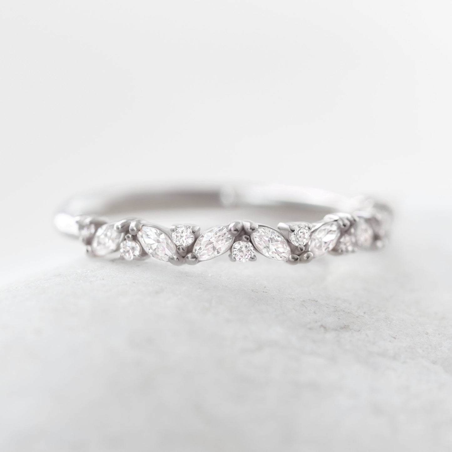 0.37 CT Round Full Eternity Lab Grown Diamond Wedding Band