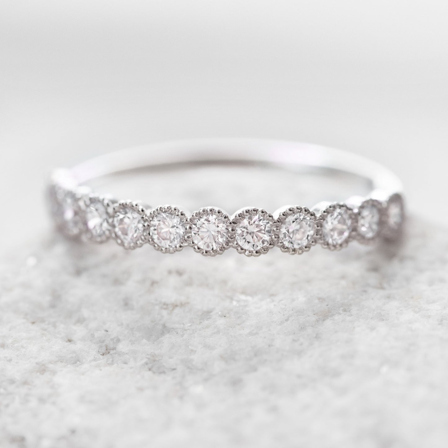 0.37 CT Round Full Eternity Lab Grown Diamond Wedding Band