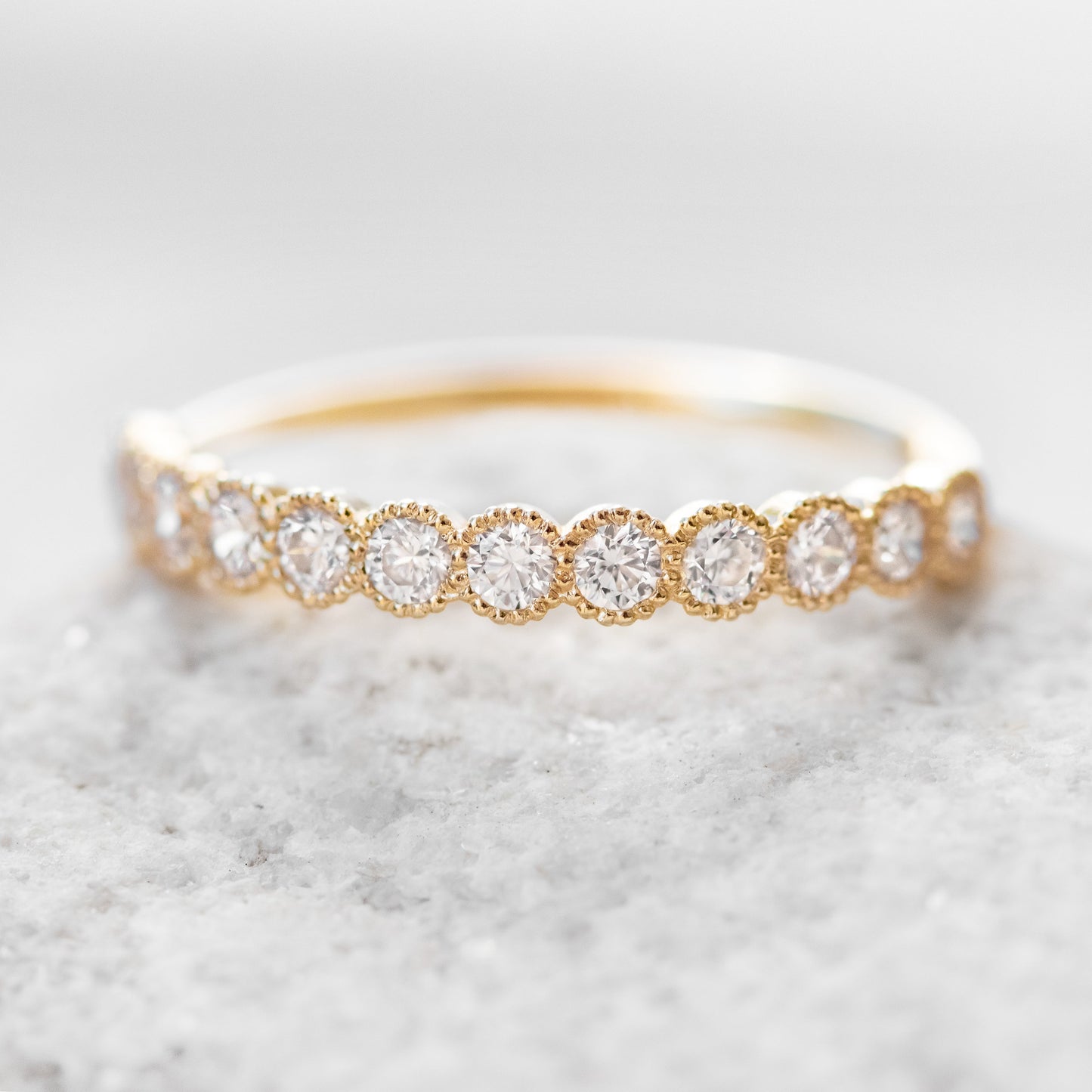 0.37 CT Round Full Eternity Lab Grown Diamond Wedding Band