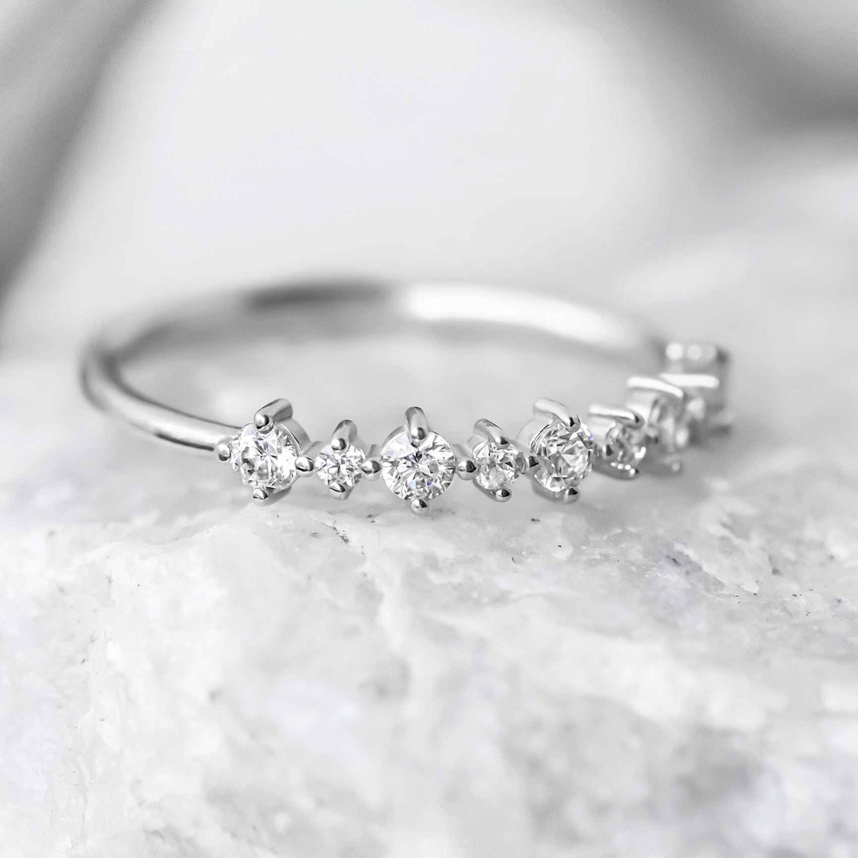 0.37 CT Round Full Eternity Lab Grown Diamond Wedding Band