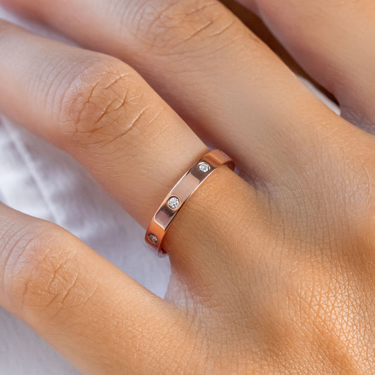 0.37 CT Round Full Eternity Lab Grown Diamond Wedding Band