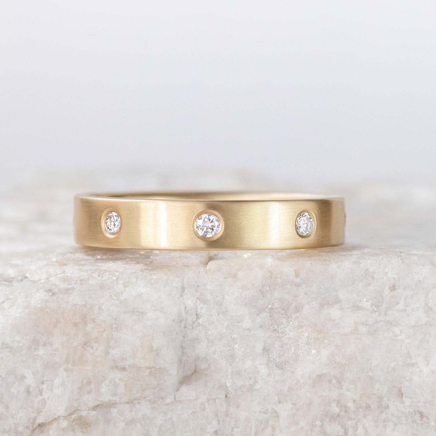0.37 CT Round Full Eternity Lab Grown Diamond Wedding Band