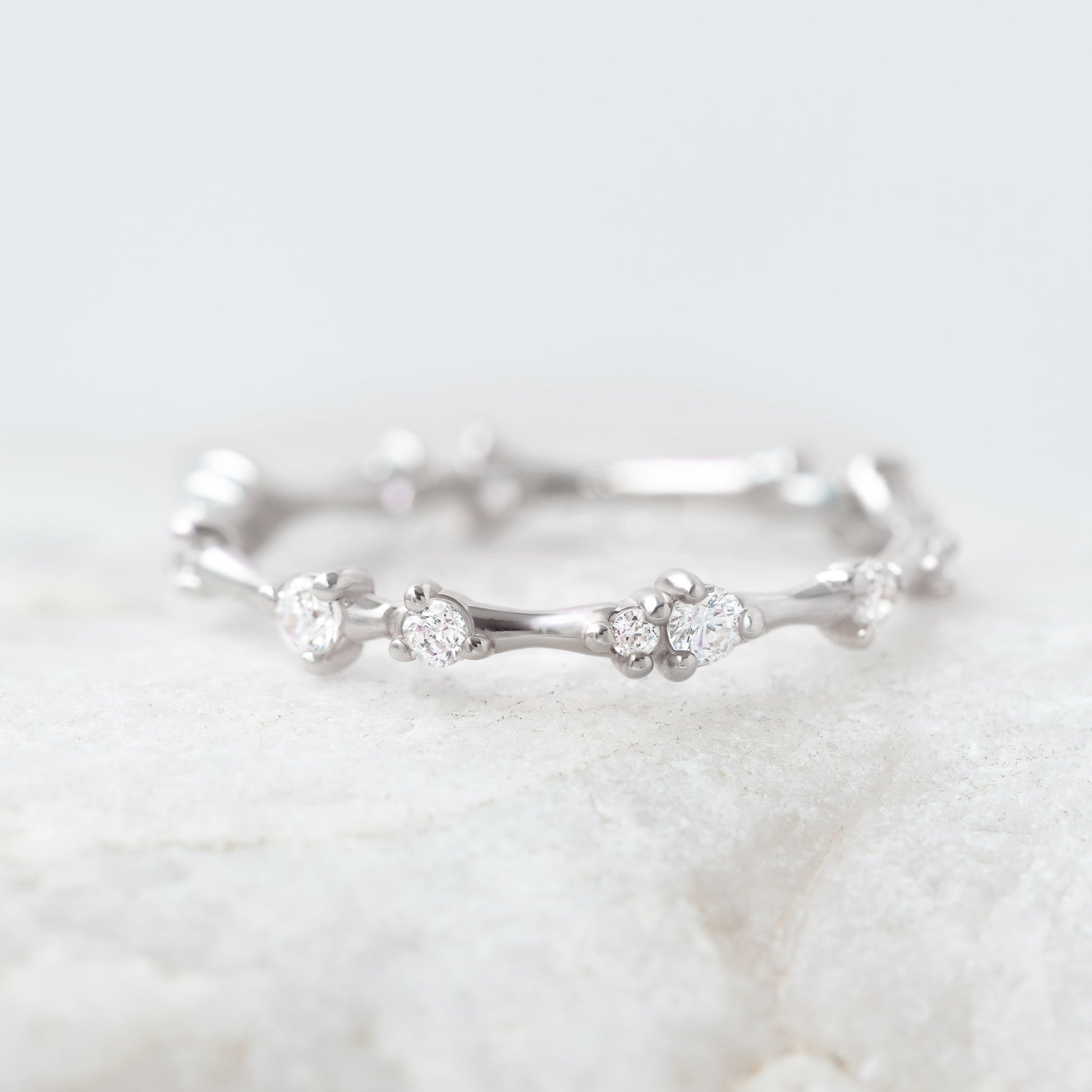 0.37 CT Round Full Eternity Lab Grown Diamond Wedding Band