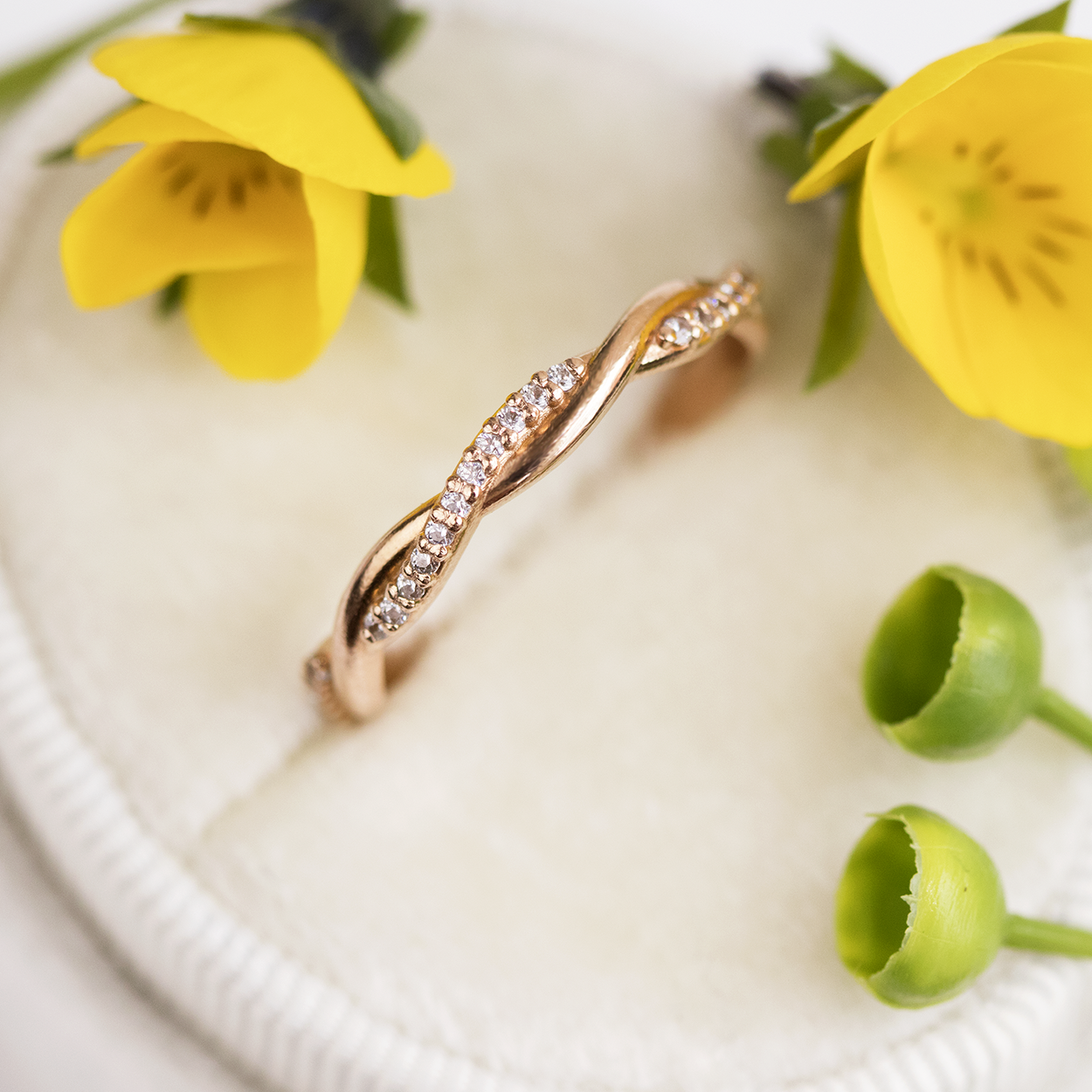 0.37 CT Round Full Eternity Lab Grown Diamond Wedding Band