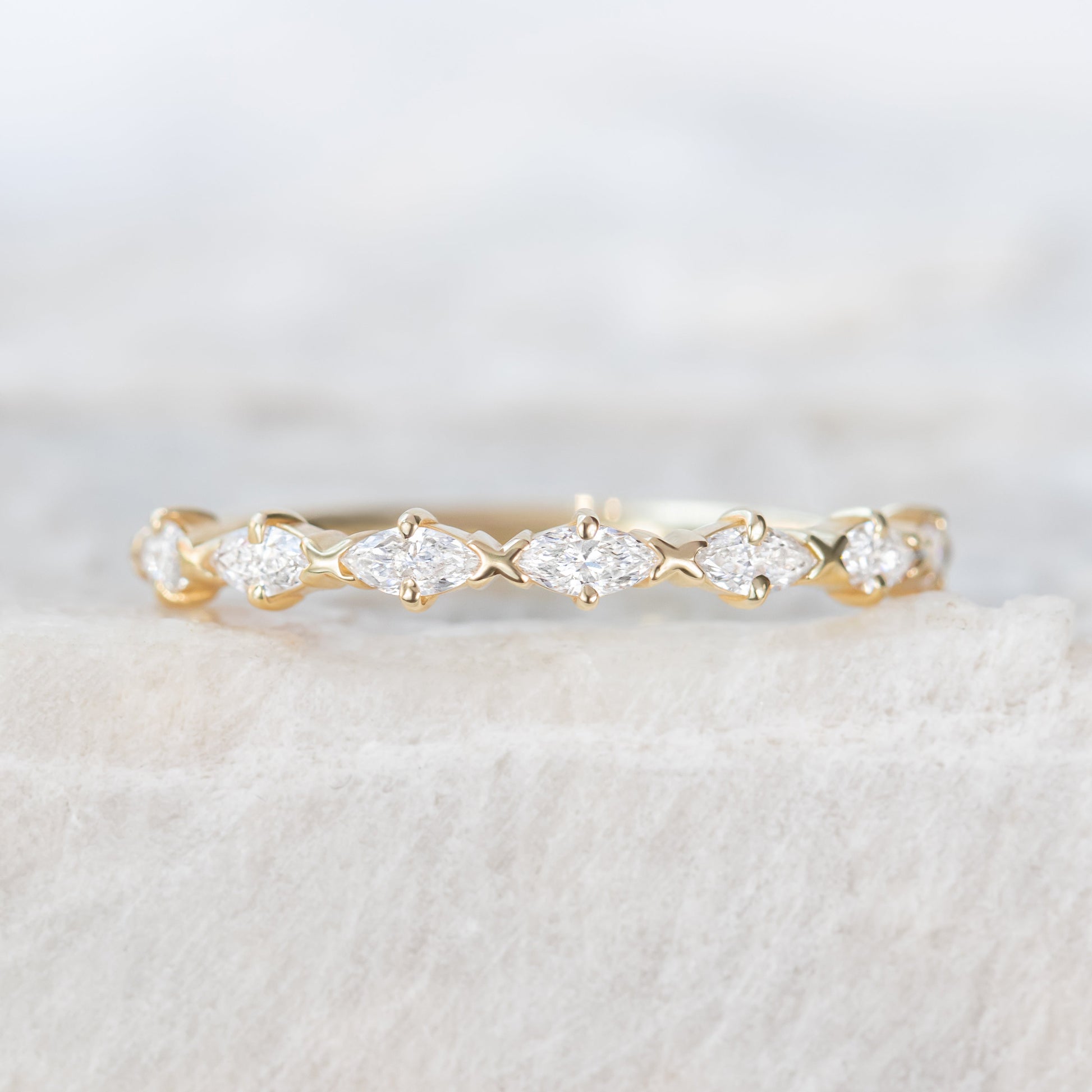 0.37 CT Round Full Eternity Lab Grown Diamond Wedding Band