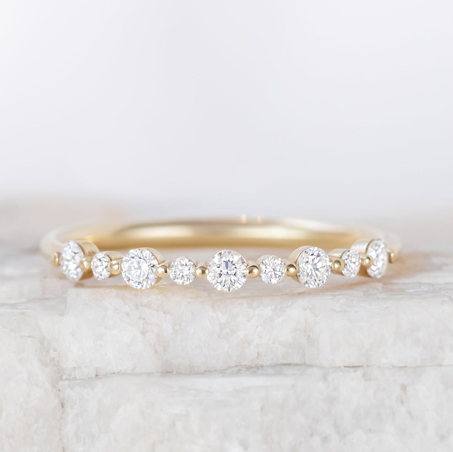 0.37 CT Round Full Eternity Lab Grown Diamond Wedding Band