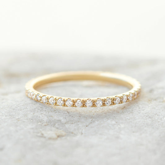 0.37 CT Round Full Eternity Lab Grown Diamond Wedding Band