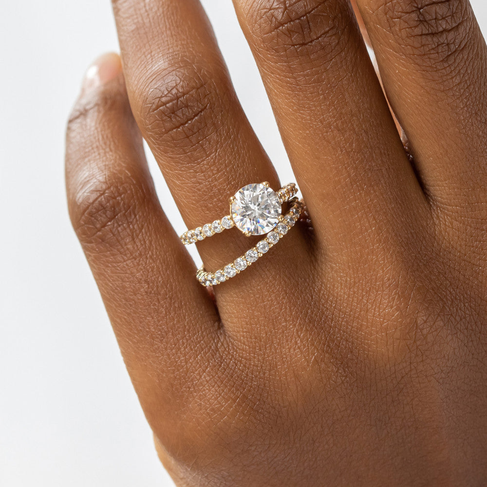 0.37 CT Round Full Eternity Lab Grown Diamond Wedding Band