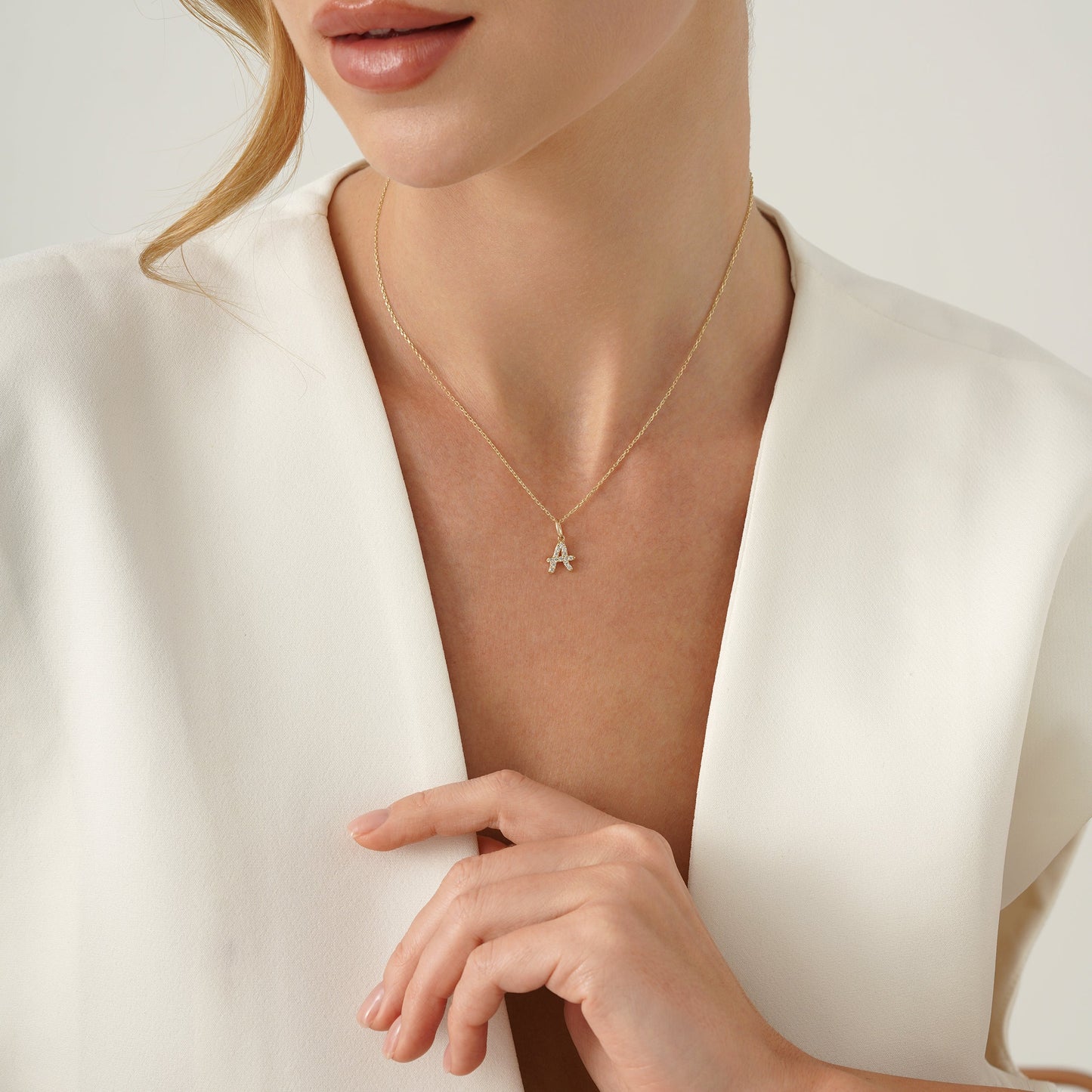 1.0 CT Round Bezel Solitaire Lab Grown Diamond Necklace