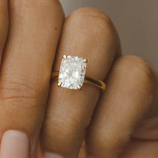 2 CT Round Three Stones Lab Grown Diamond Engagement Ring