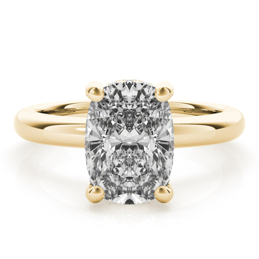 2 CT Round Three Stones Lab Grown Diamond Engagement Ring