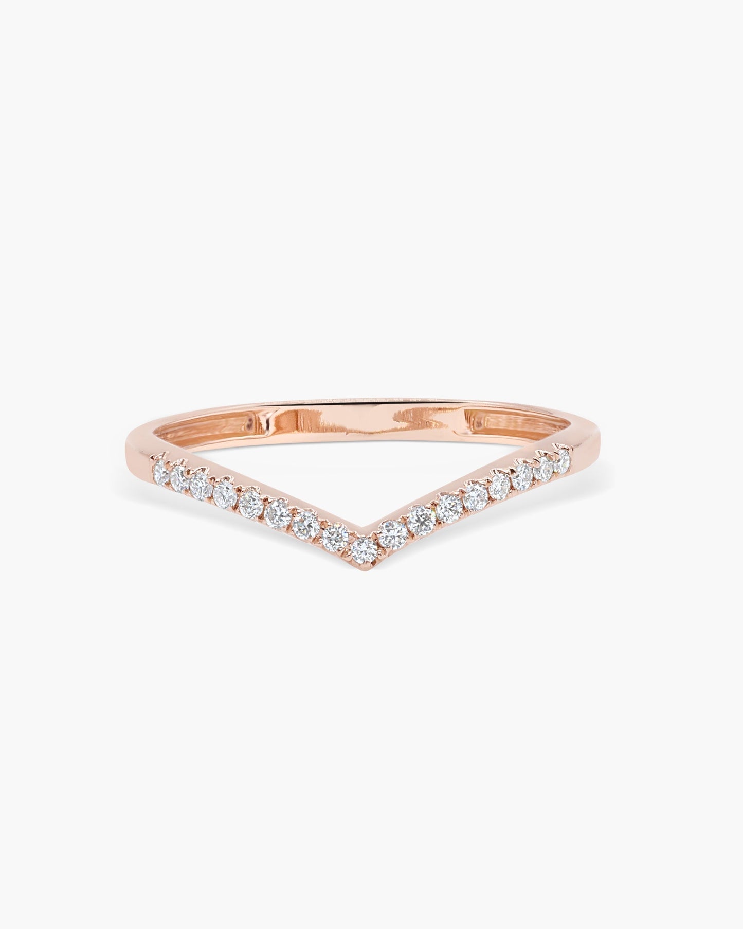 0.14ct Round Swirl CVD EF/VVS Diamond Wedding Band 4