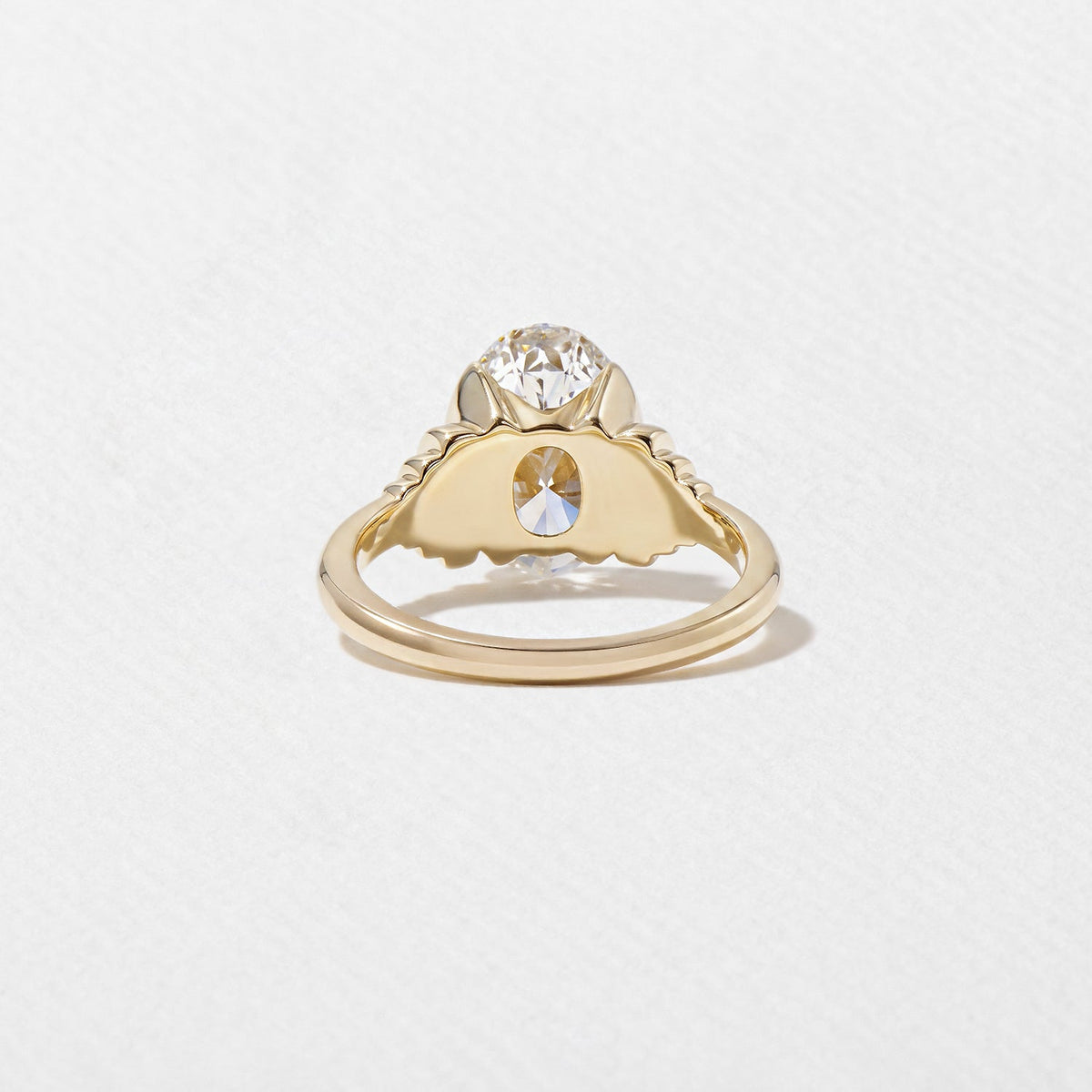 Emerald Pave Engagement Ring – 1 CT Lab Grown Diamond