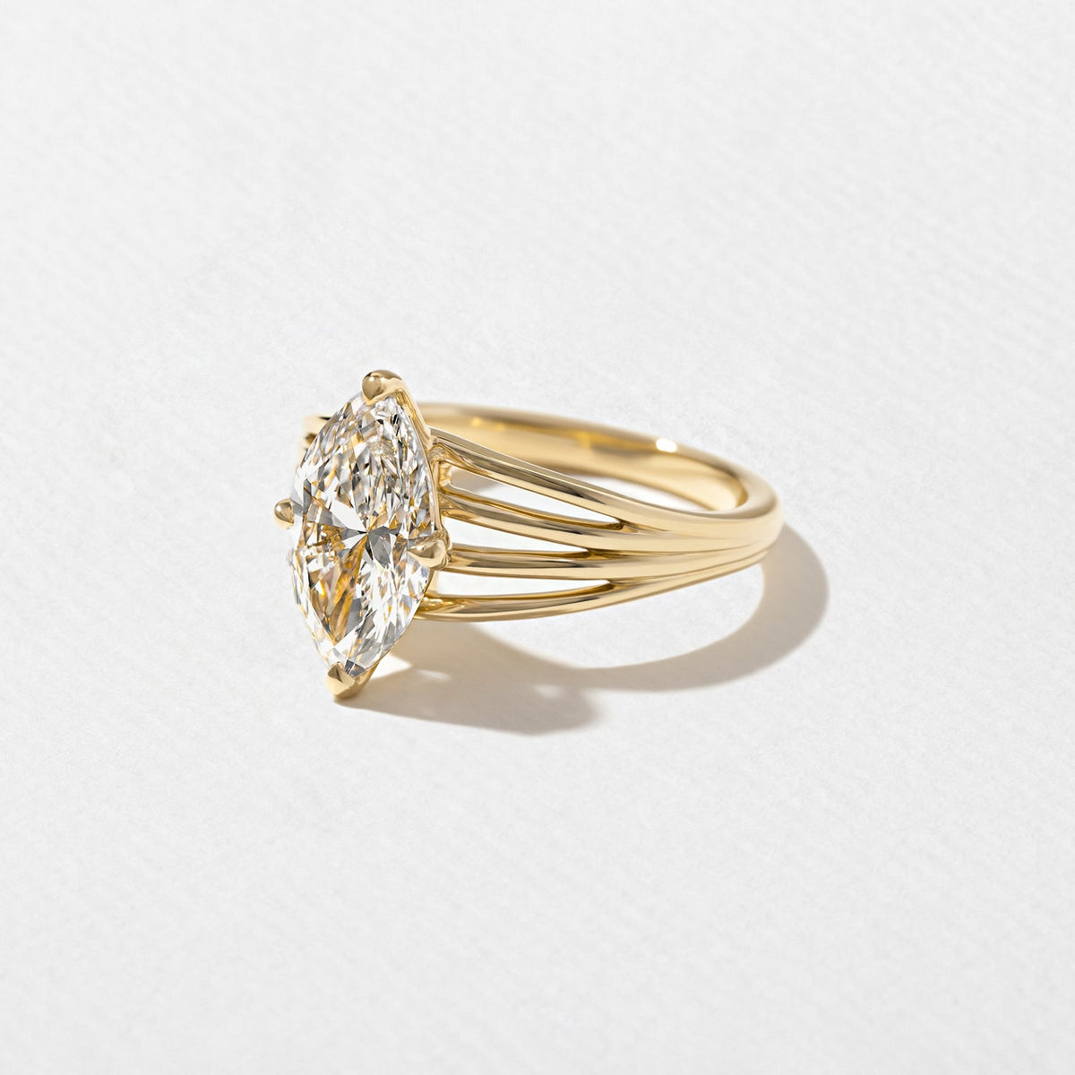 Emerald Pave Engagement Ring – 1 CT Lab Grown Diamond