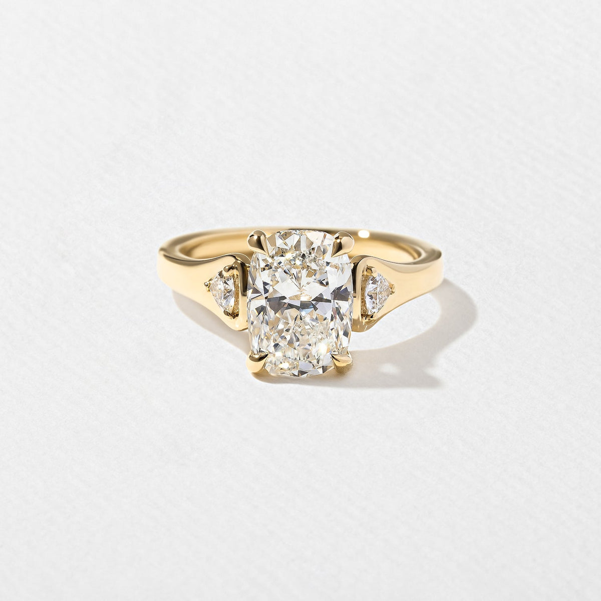 Emerald Pave Engagement Ring – 1 CT Lab Grown Diamond