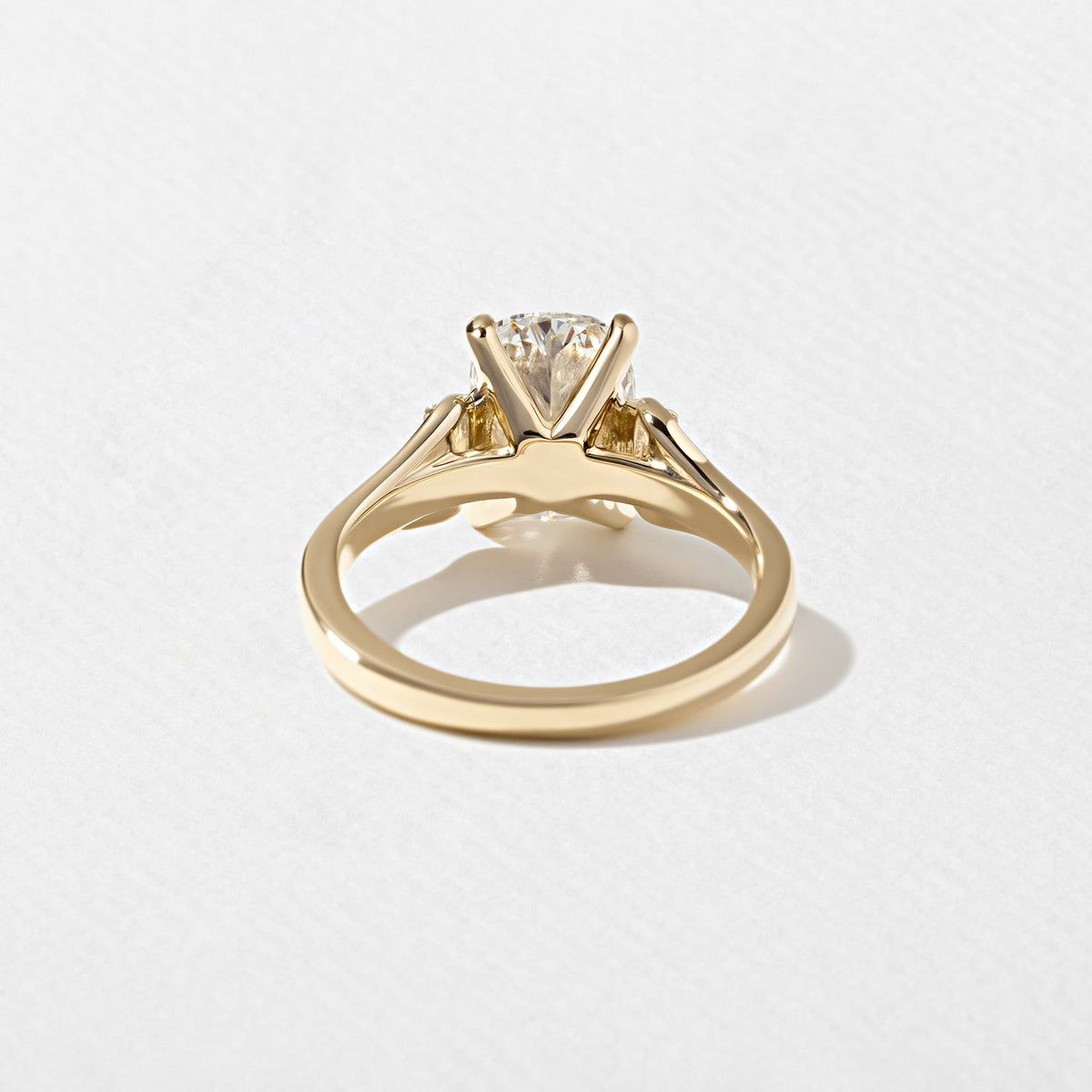 Emerald Pave Engagement Ring – 1 CT Lab Grown Diamond